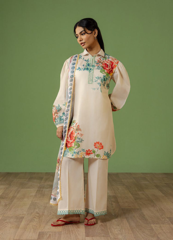 Coco by Zara Shahjahan Unstitched Printed Lawn 3 Piece Suit CZS26UPL CELENE-4A - Summer Collection