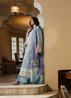 Camelia by Sundas Ahad Unstitched Embroidered Luxury Lawn 3 Piece Suit SNA26UC EL-05 Ice Blue - Festive Collection