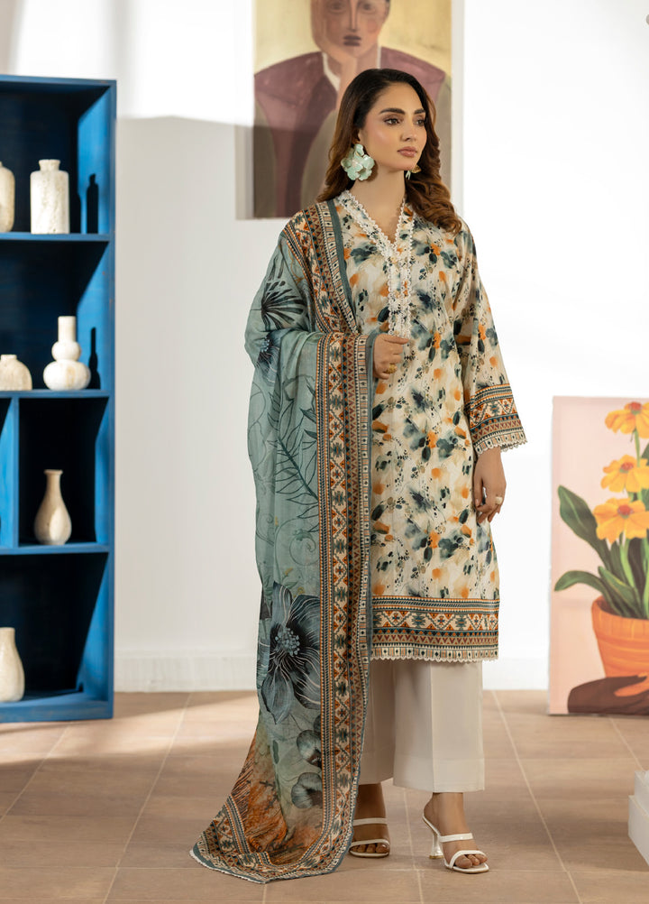 Salina by Regalia Textiles Unstitched Digital Printed Lawn 3 Piece Suit RG26SUVIII D-3 - Summer Collection