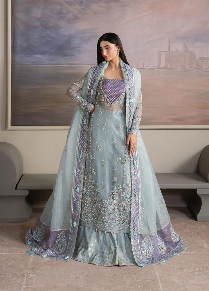 Solaris by Ayzel Unstitched Formals Organza Suits 3 Piece AAF25SW Aurayne - Wedding Collection