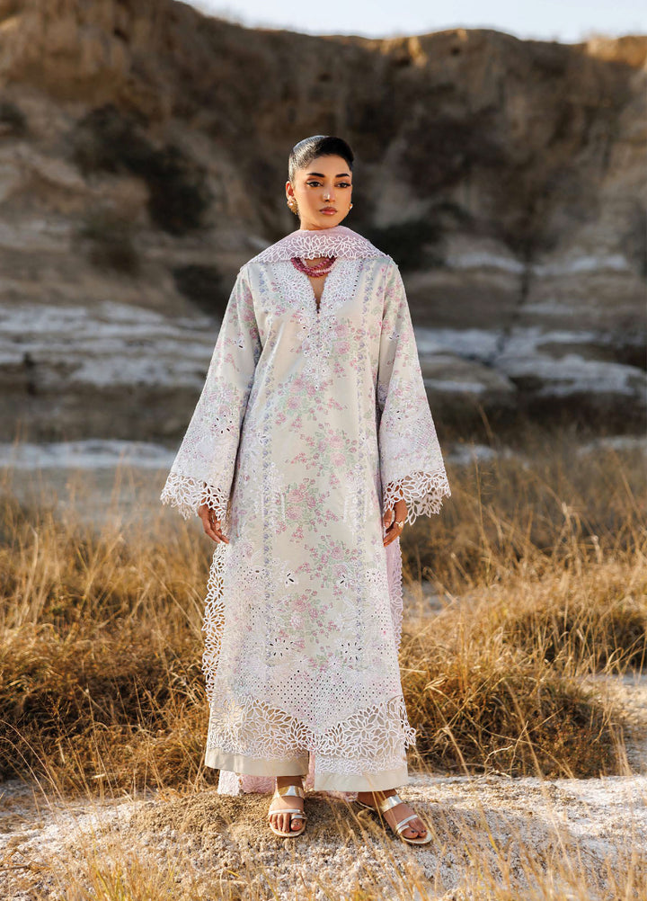 Sunlit Groove by Emaan Adeel Unstitched Embroidered Luxury Lawn 3 Pcs Suit EA26USG SUNNY SPLASH - Summer Collection