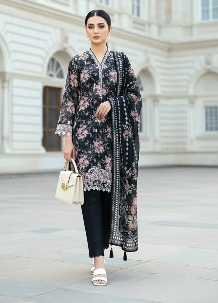 Komal Lawn by Lakhany Unstitched Embroidered Lawn 3 Piece Suit LSM26UK LG-SG-0045 - Summer Collection