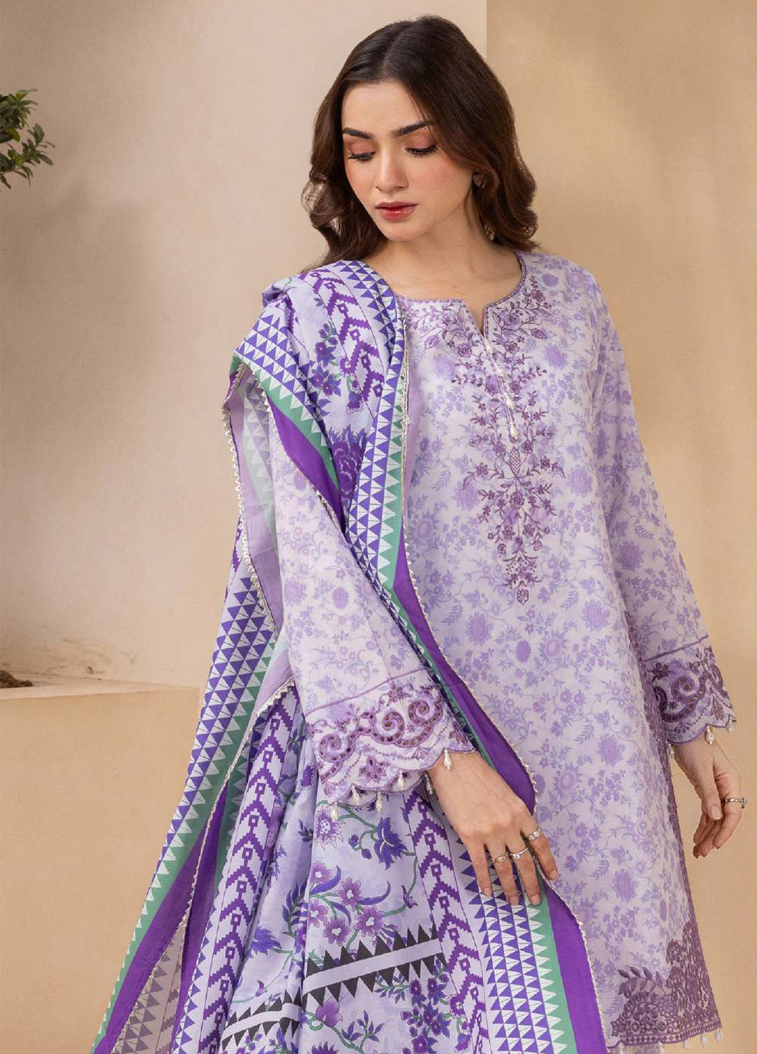 Zellbury Unstitched Embroidered Lawn 3 Piece Suit ZB26UVIII WUS26E30712 - Casual Collection