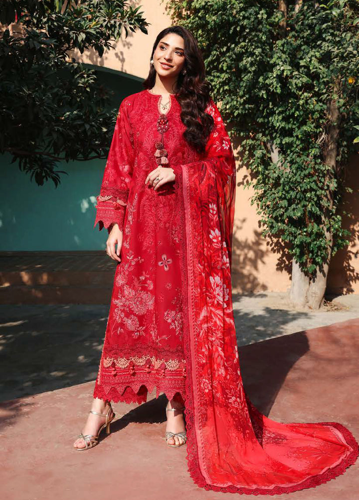 Summer Reverie by Roheenaz Unstitched Embroidered Lawn 3 Piece Suit RN26USR D-1 OPALINE - Festive Collection