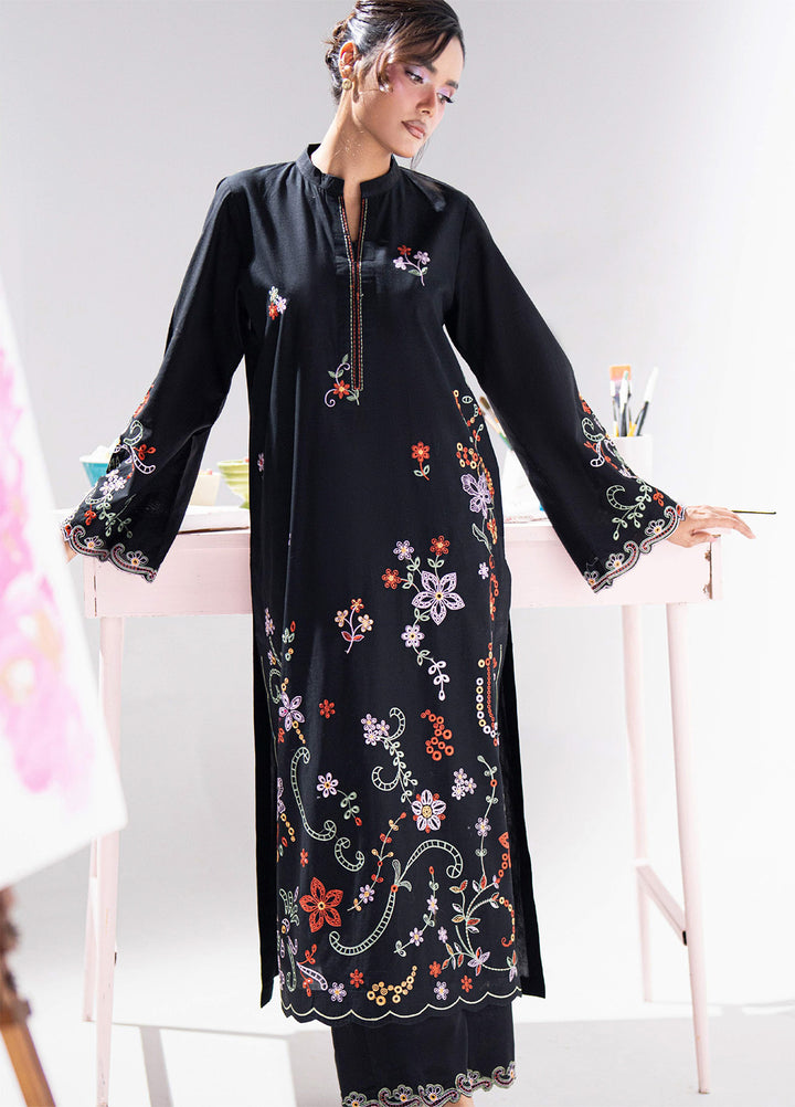 Blush N Bliss by Sahane Women RTW Embroidered Lawn 2 Piece Suit Midnight Petal LP63006 Casual Collection