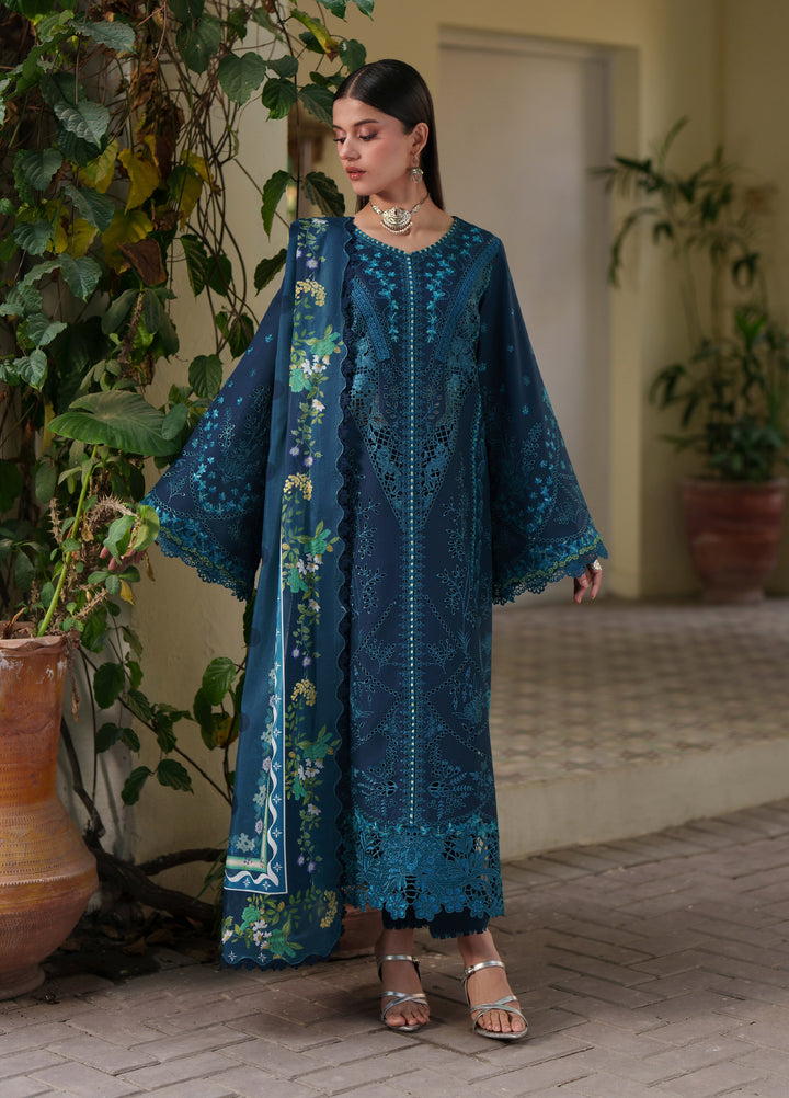 Heritage Dore by Bin Ilyas Unstitched Embroidered Lawn 3 Piece Suit BI26UHD 17-3A - Summer Collection