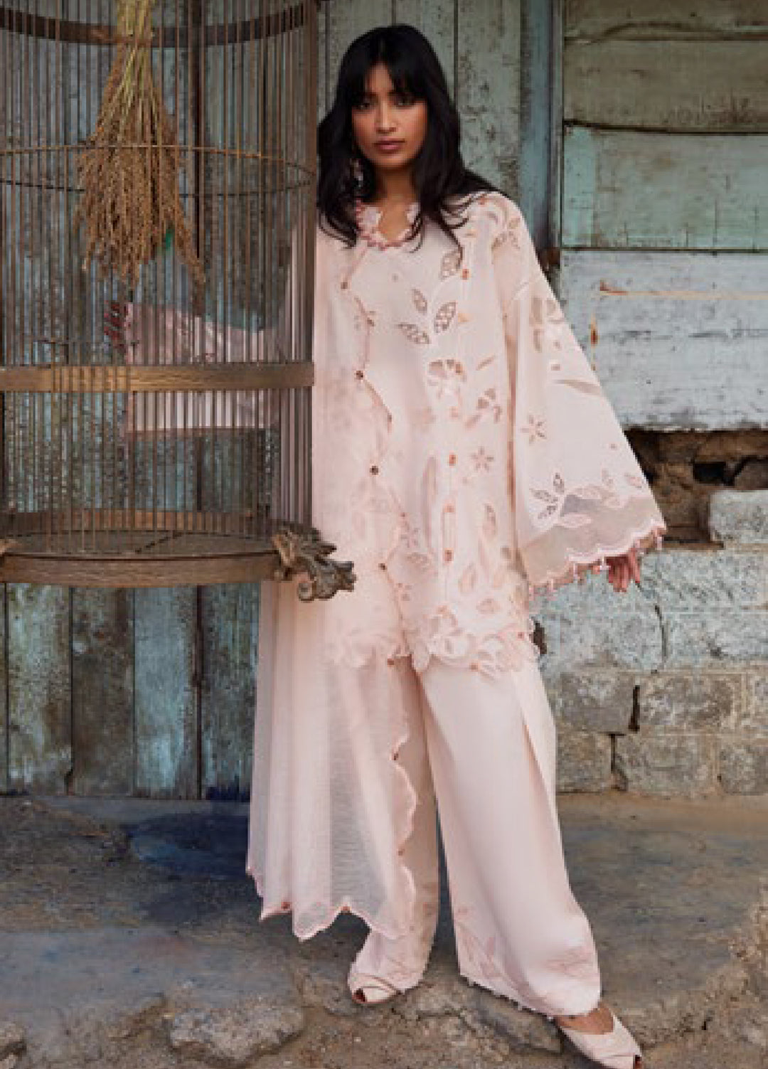 Meili by Zaha Unstitched Embroidered Lawn 3 Piece Suit ZK26UML ZL26-14A - Festive Collection