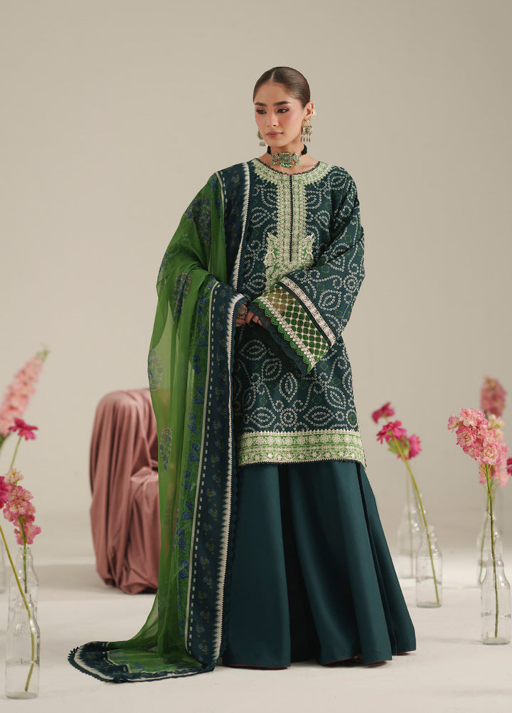 JoJo by Bin Ilyas Unstitched Embroidered Lawn 3 Piece Suit BI26UJJ D-87B - Summer Collection