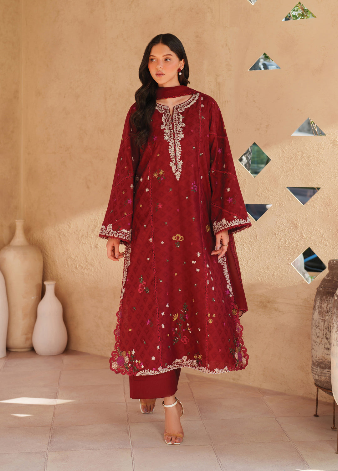 Iznik Unstitched Embroidered Lawn 3 Piece Suit IZ26ULE EL-02 - Eid Collection