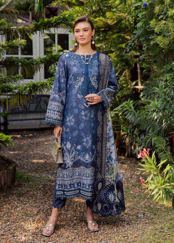 Gardenia by Nureh Unstitched Embroidered Lawn 3 Piece Suit NU26UGL NSG-213 - Summer Collection