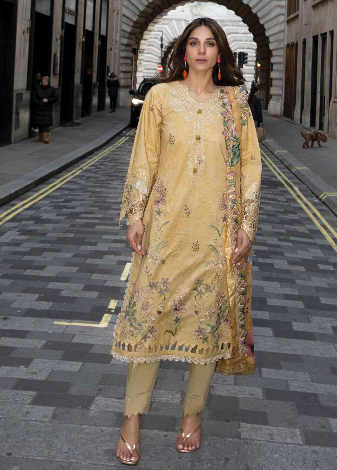 Sunshine Bloom by Al Zohaib Unstitched Embroidered Lawn 3 Piece Suit AZ26USL D11 - Summer Collection