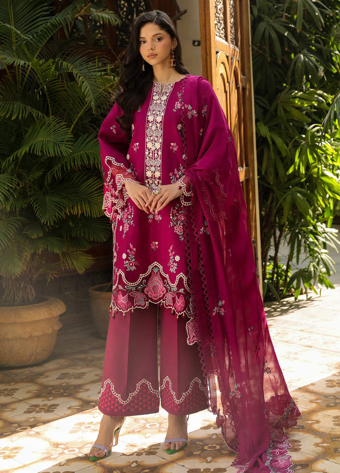 Shanaya by Mahnur Unstitched Embroidered Lawn 3 Piece Suit MN26USL SH-03 - Summer Collection