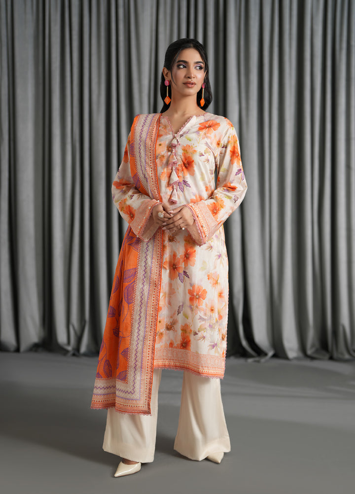 Salina by Regalia Textile Unstitched Printed Lawn 3 Piece Suit RG26US D-4 - Summer Collection