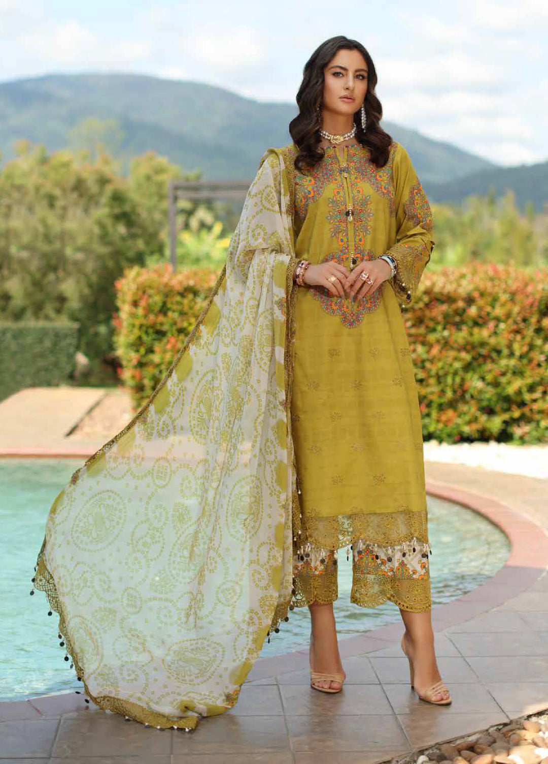 Aniiq by Charizma Unstitched Embroidered Lawn 3 Piece Suit CHR26UAL AN6-01 - Summer Collection