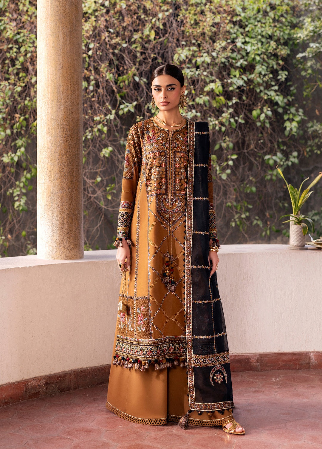 Shahkaar by Jazmin Unstitched Embroidered Lawn 3 Piece Suit JZ26USE SL26-D05 - Eid Collection