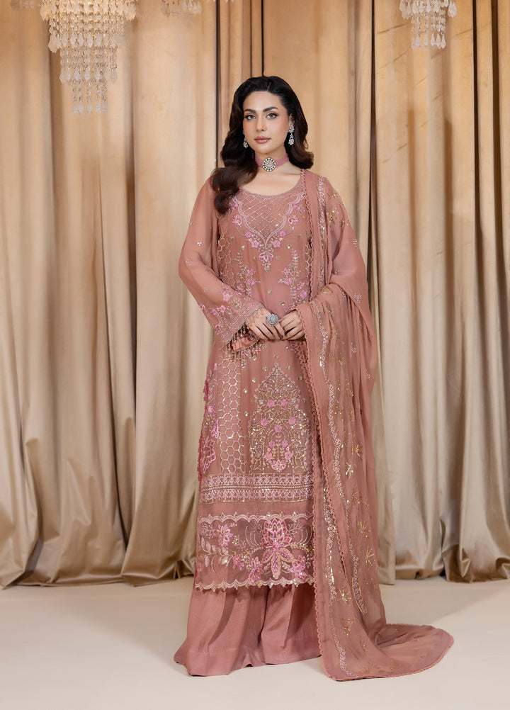Daastan Raum by Sarb Unstitched Embroidered Chiffon 3 Piece Suit RS26UCD DCL-01 - Festive Collection
