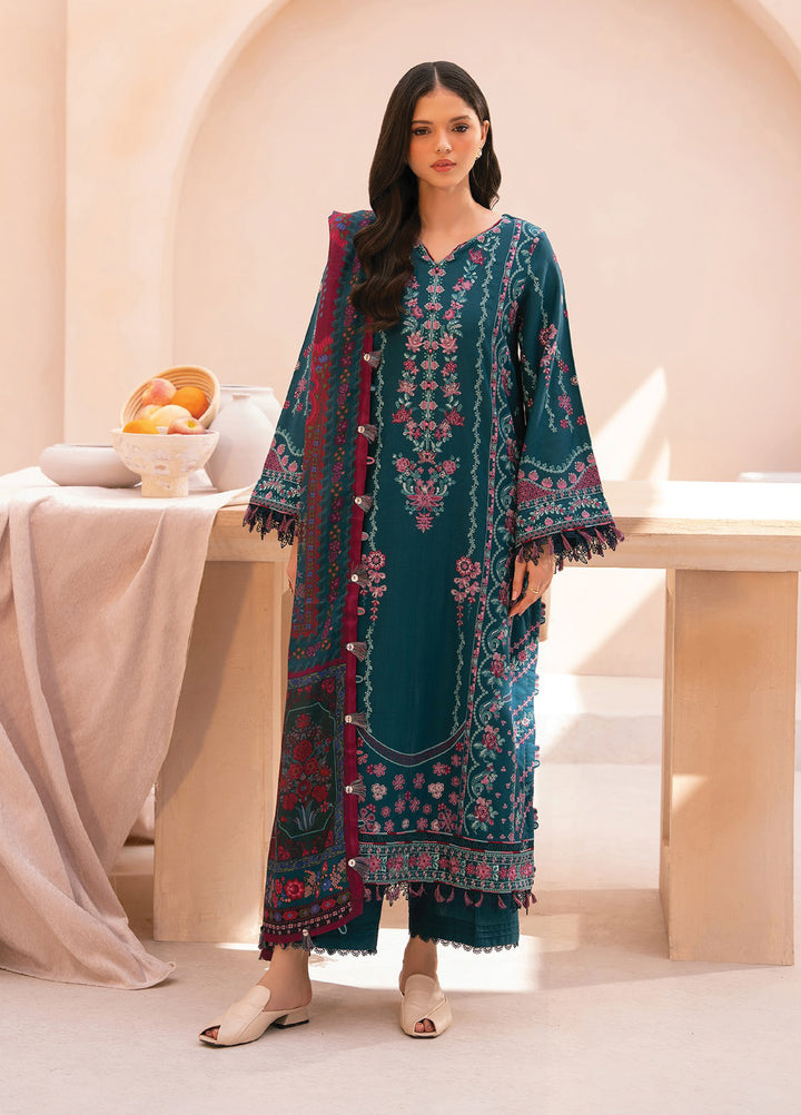 Rang e Khizaan by Xenia Unstitched Khaddar Embroidered Suits 3 Piece XE25SW D-06 ARZOU - Winter Collection