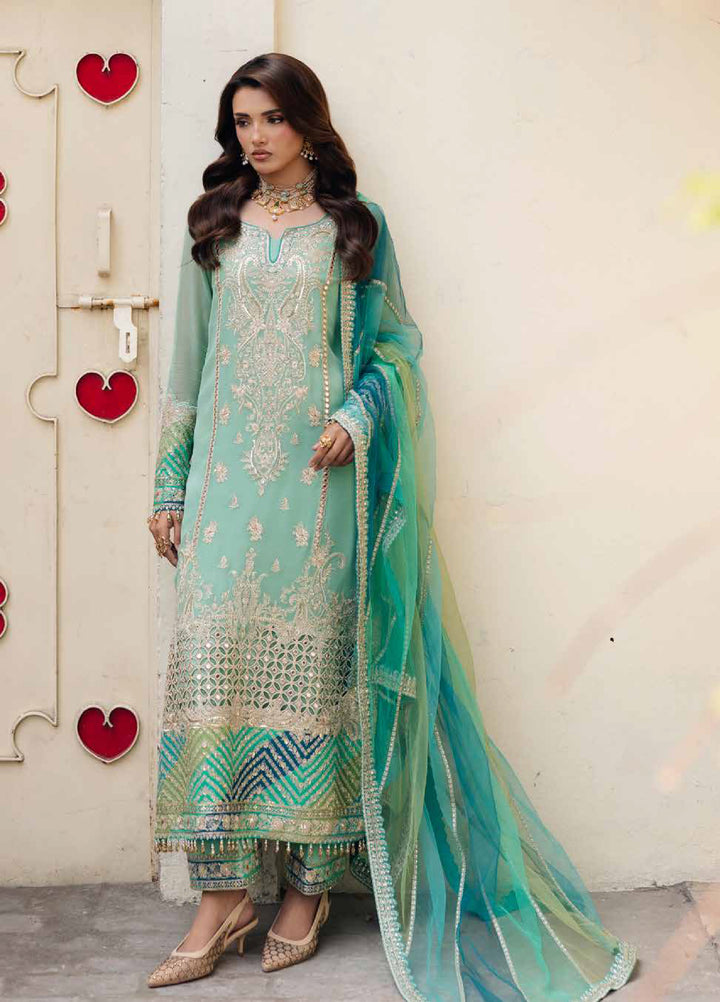 Celine by Charizma Unstitched Embroidered Chiffon 4 Piece Suit CHR26UC Celine CCE6-01 - Festive Collection