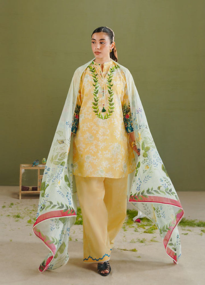 Coco by Zara Shahjahan Unstitched Printed Lawn 3 Piece Suit CZS26PS ZCP-26 08 A - Summer Collection