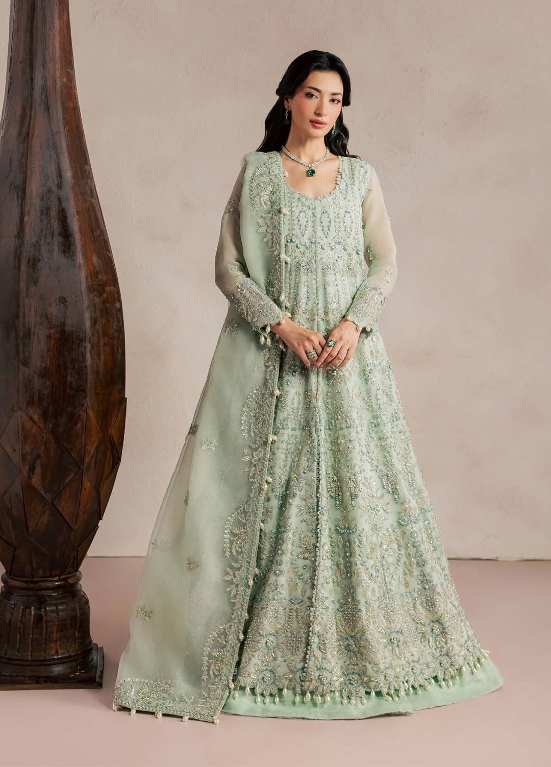 Sorelle by Aylin Unstitched Hand work Organza 3 Piece Suit AY26US Celine - Festive Collection
