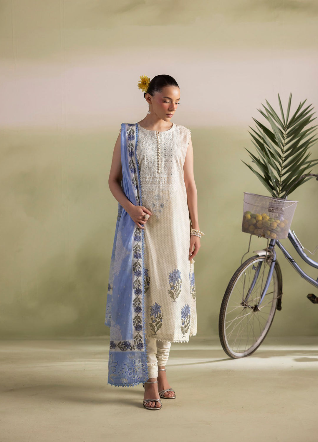 Bagheecha by Gul Ahmed Unstitched Embroidered Lawn 3 Piece Suit GA26ULB DN62049 - Casual Collection