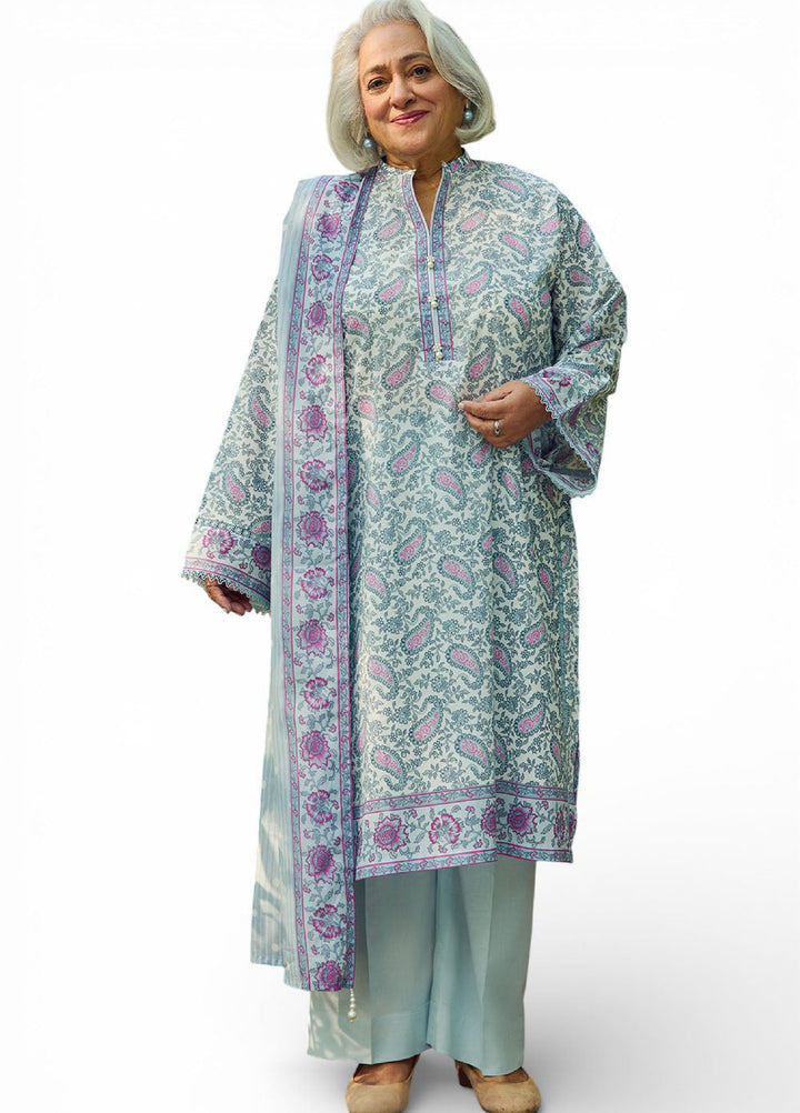 Tribute To Mother by Gul Ahmed Unstitched Printed Lawn 3 Piece Suit GA26UTM CL-52704 B - Summer Collection