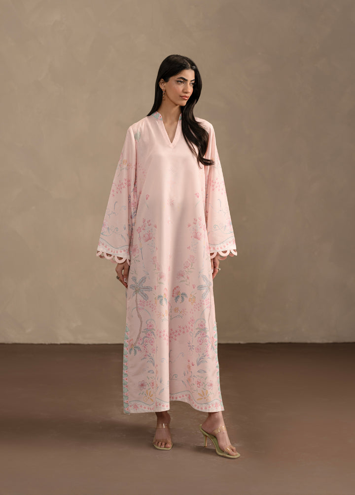 Seran Women Pret Printed Poly Cambric Kaftaan SN26PK D-1 Petaline - Casual Collection