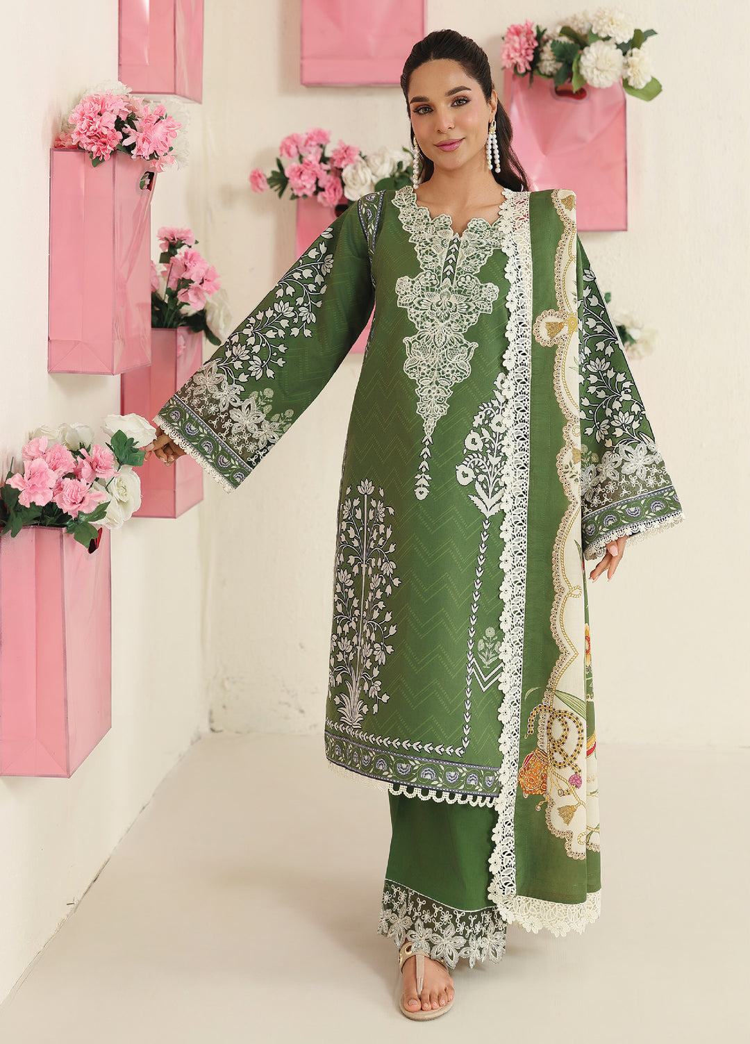 Anaya by Mahnur Unstitched Embroidered Lawn 3 Piece Suit MN26UALV AN2-11 - Festive Collection