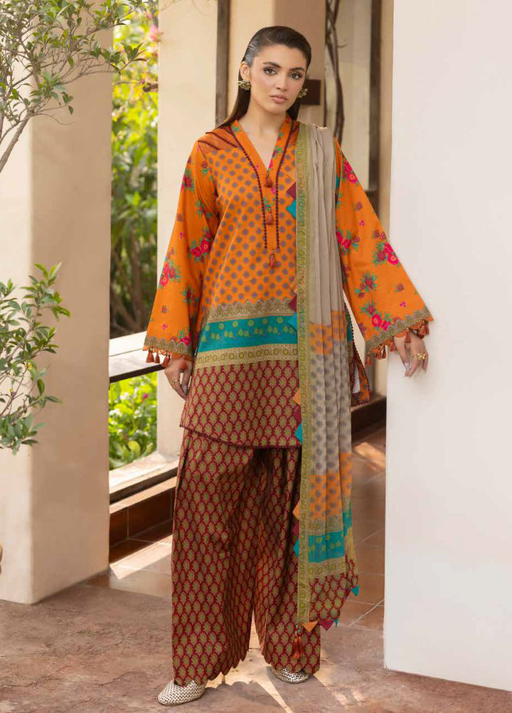 C Prints by Charizma Unstitched Printed Lawn 3 Piece Suit CHR26UCP CP6-01 - Summer Collection