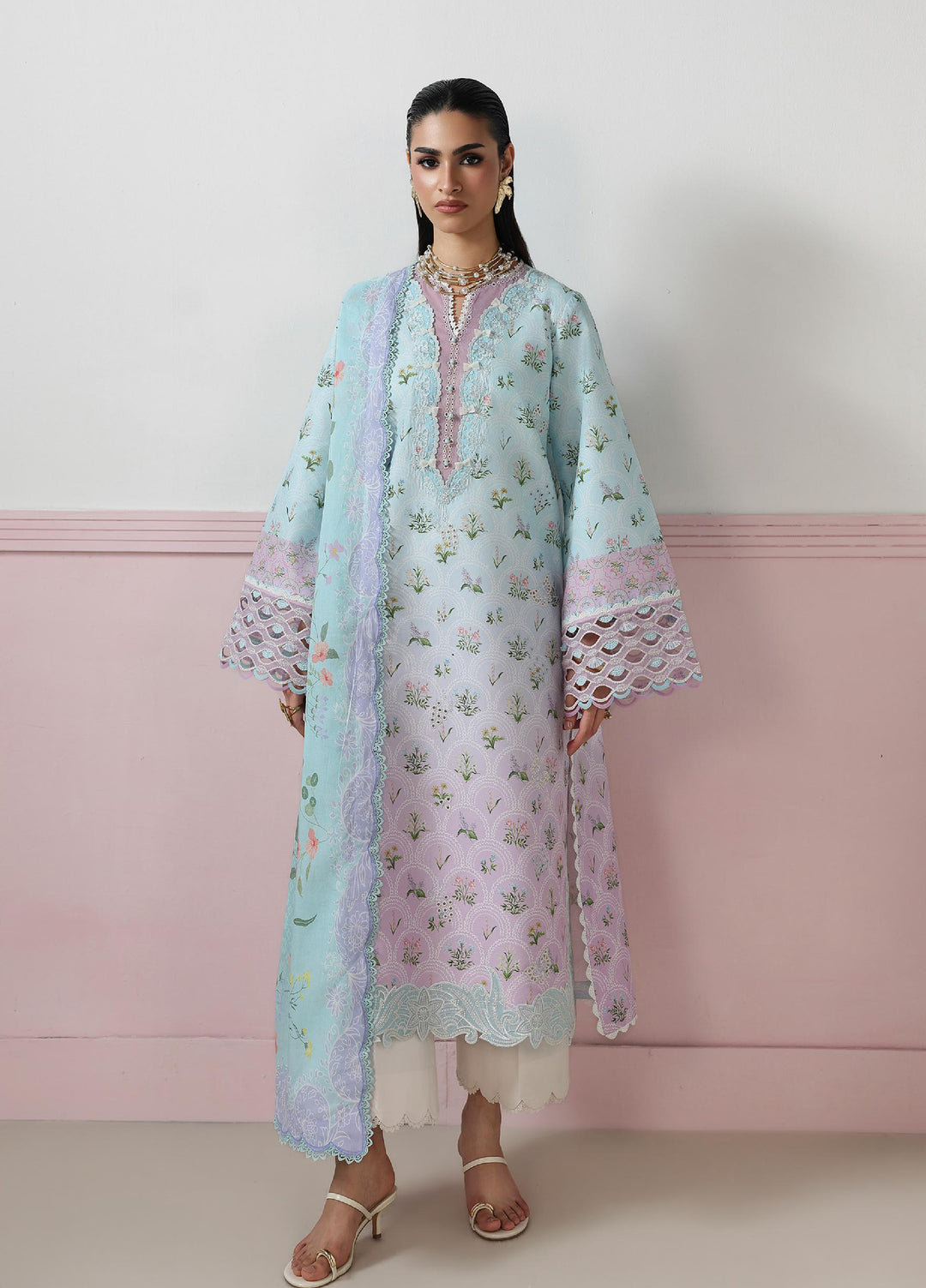 Q Prints by Qalamkar Unstitched Printed Lawn 3 Piece Suit QLK26UQL ARDEN QQP-07 (A) - Summer Collection