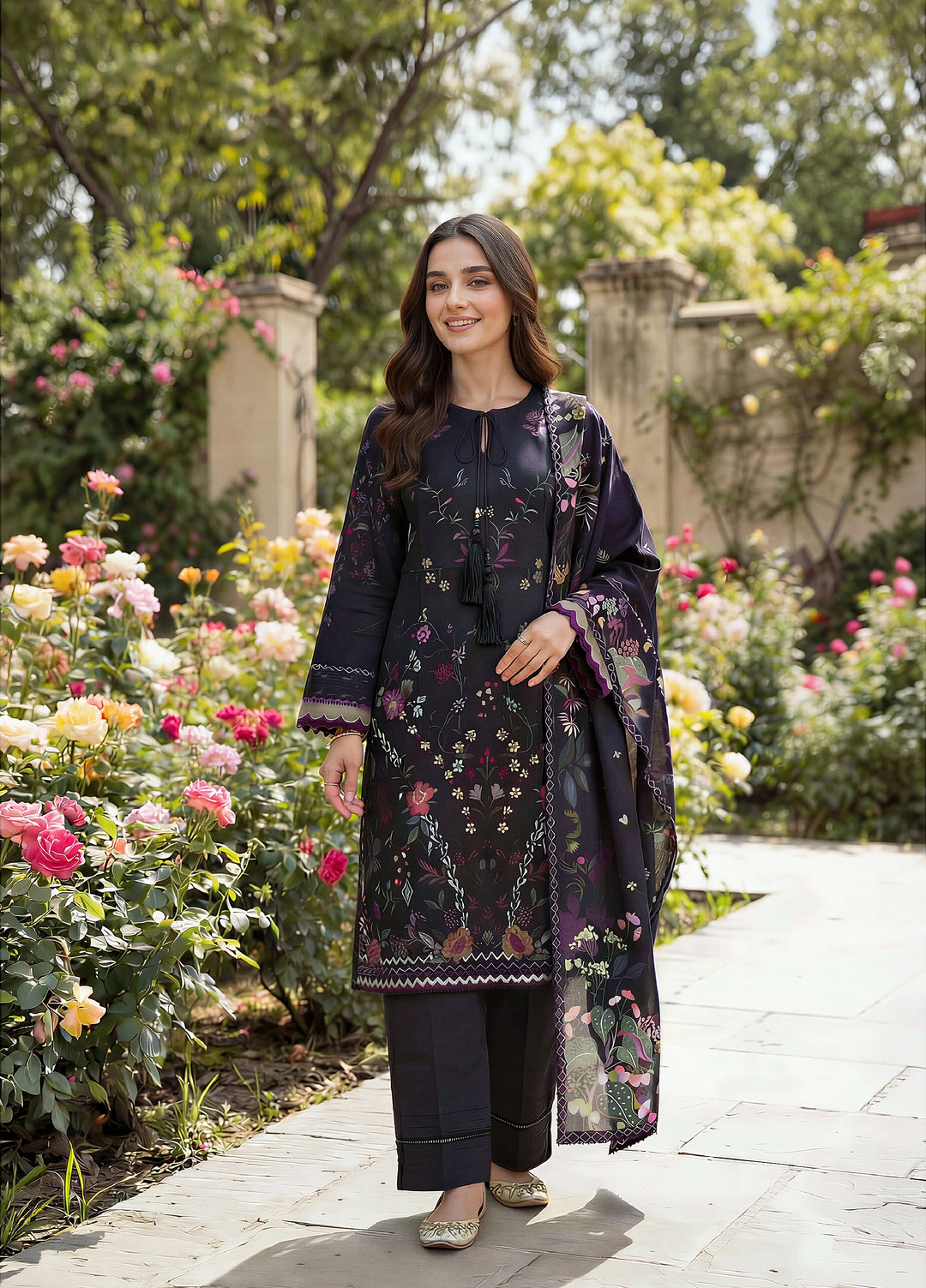 Zync by Florent Unstitched Printed Lawn 3 Piece Suit FL26UZPL FZ-08 - Summer Collection