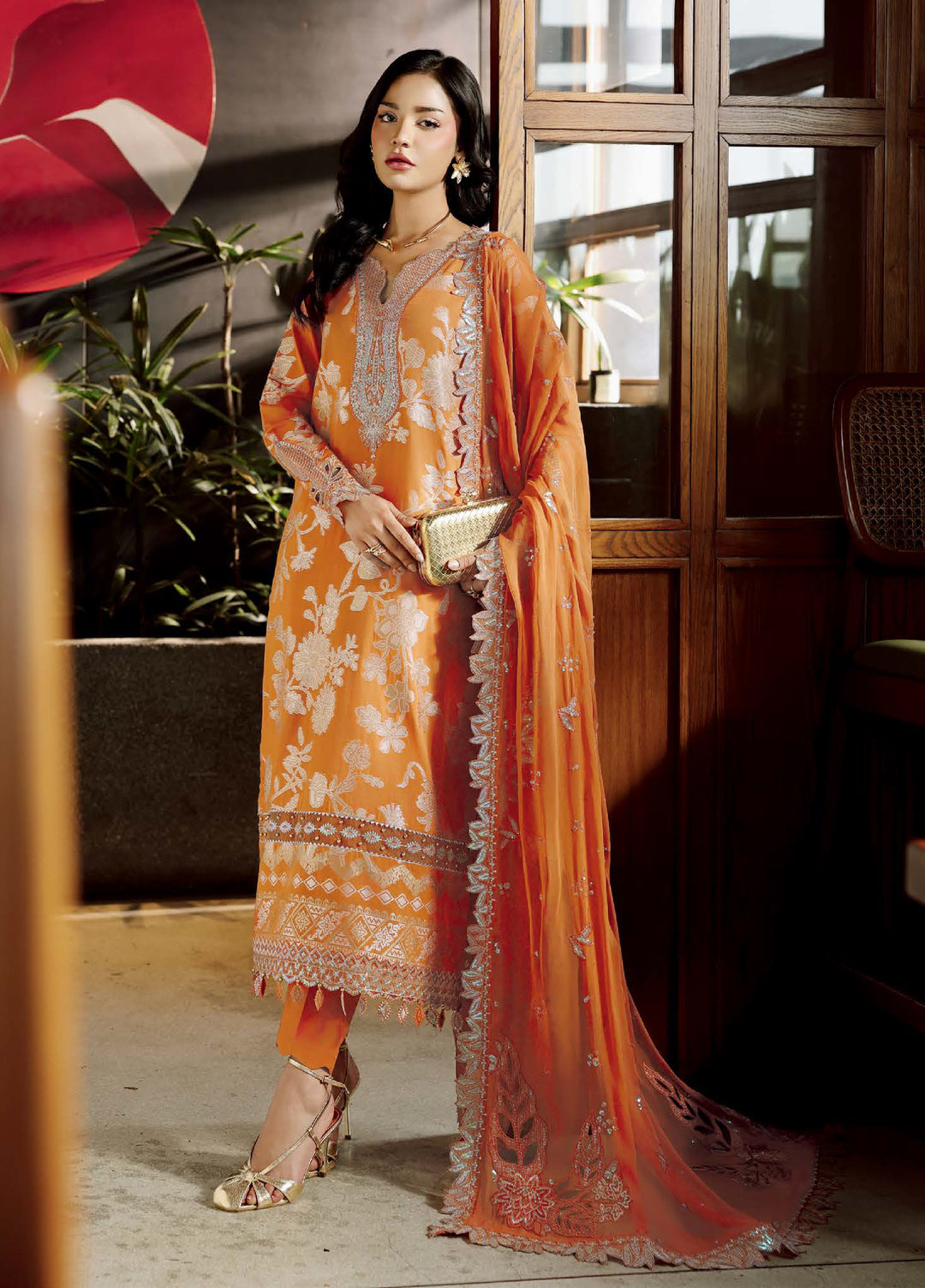 Maya by Nureh Unstitched Embroidered Jacquard 3 Piece Suit NU26UJM NJ-109 - Casual Collection