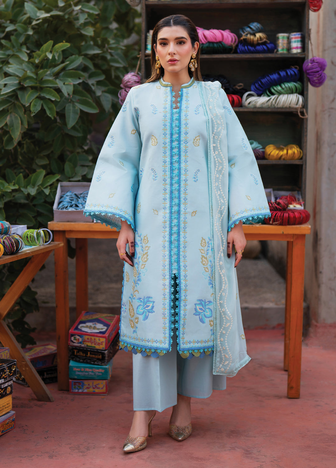 Satrangi by Mahnur Unstitched Embroidered Lawn 3 Piece Suit MN26ULS S-02 - Summer Collection
