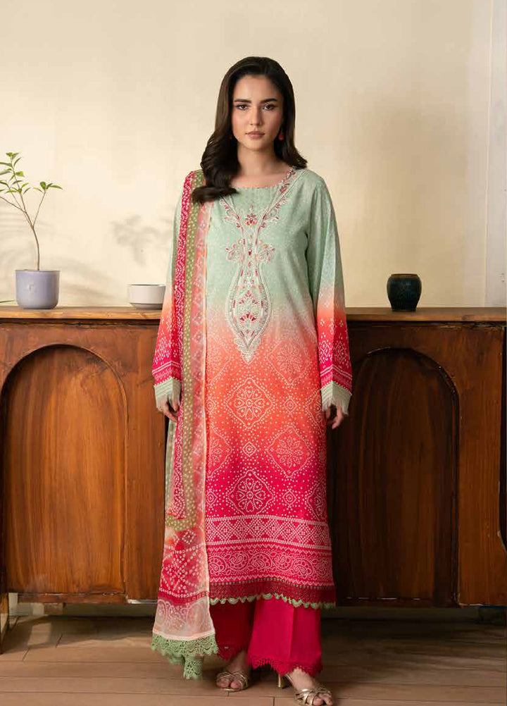 Daria Chunri by Nureh Unstitched Embroidered Lawn 3 Piece Suit NU26UDC DA-111 - Casual Collection