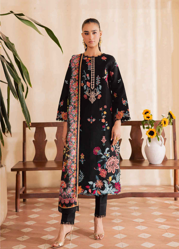 Selene by RajBari Unstitched Embroidered Lawn 3 Piece Suit RB26USL Sira - Festive Collection