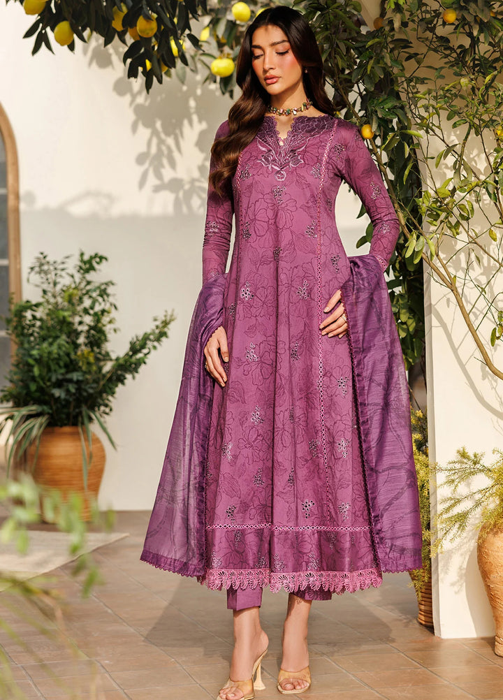 Amani by Zarif RTW Embroidered Lawn 3 Piece Suit ZR26PAL Tiren - Eid Collection