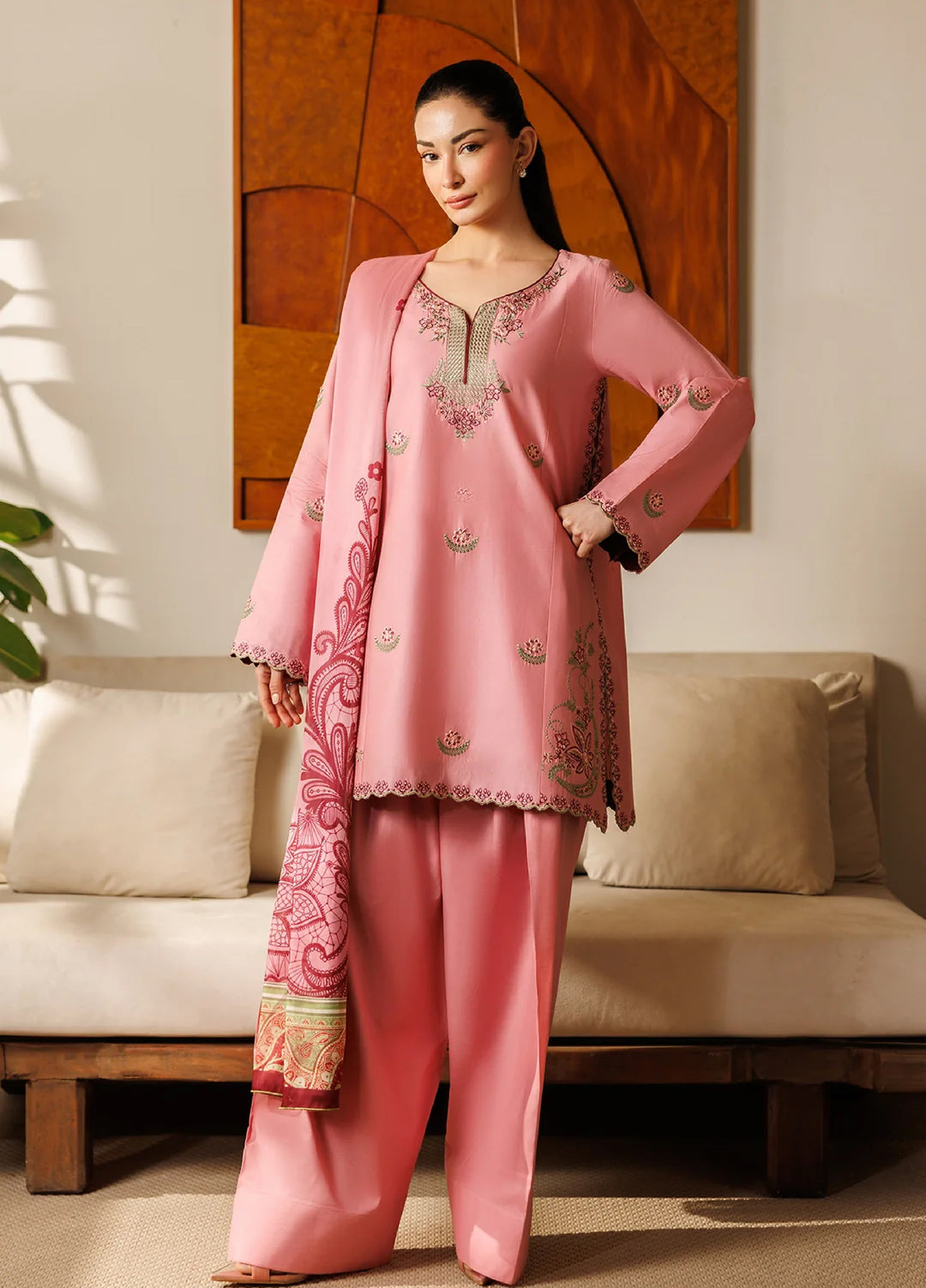 Winter Solstice by Panache Women RTW Embroidered Cotton 3 Piece Vysa - Casual Collection