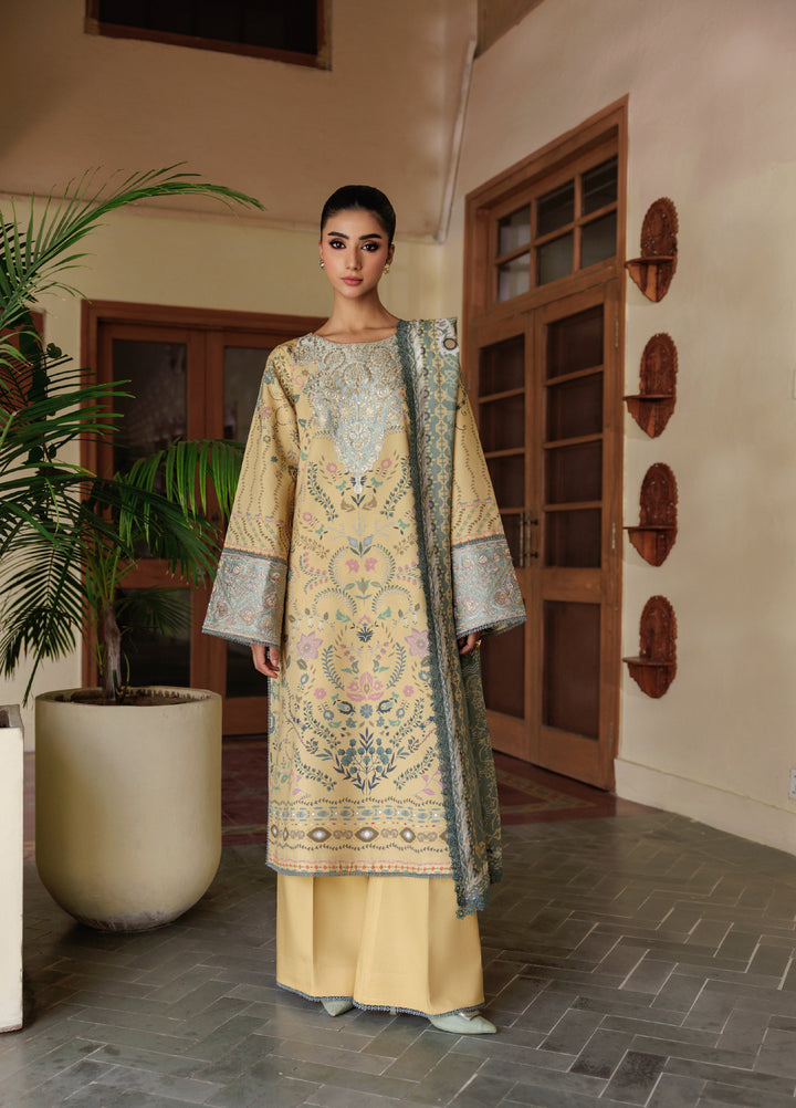Zync by Florent Whispers Unstitched Embroidered Modal 3 Piece FL25WW FL-8B - Winter Collection