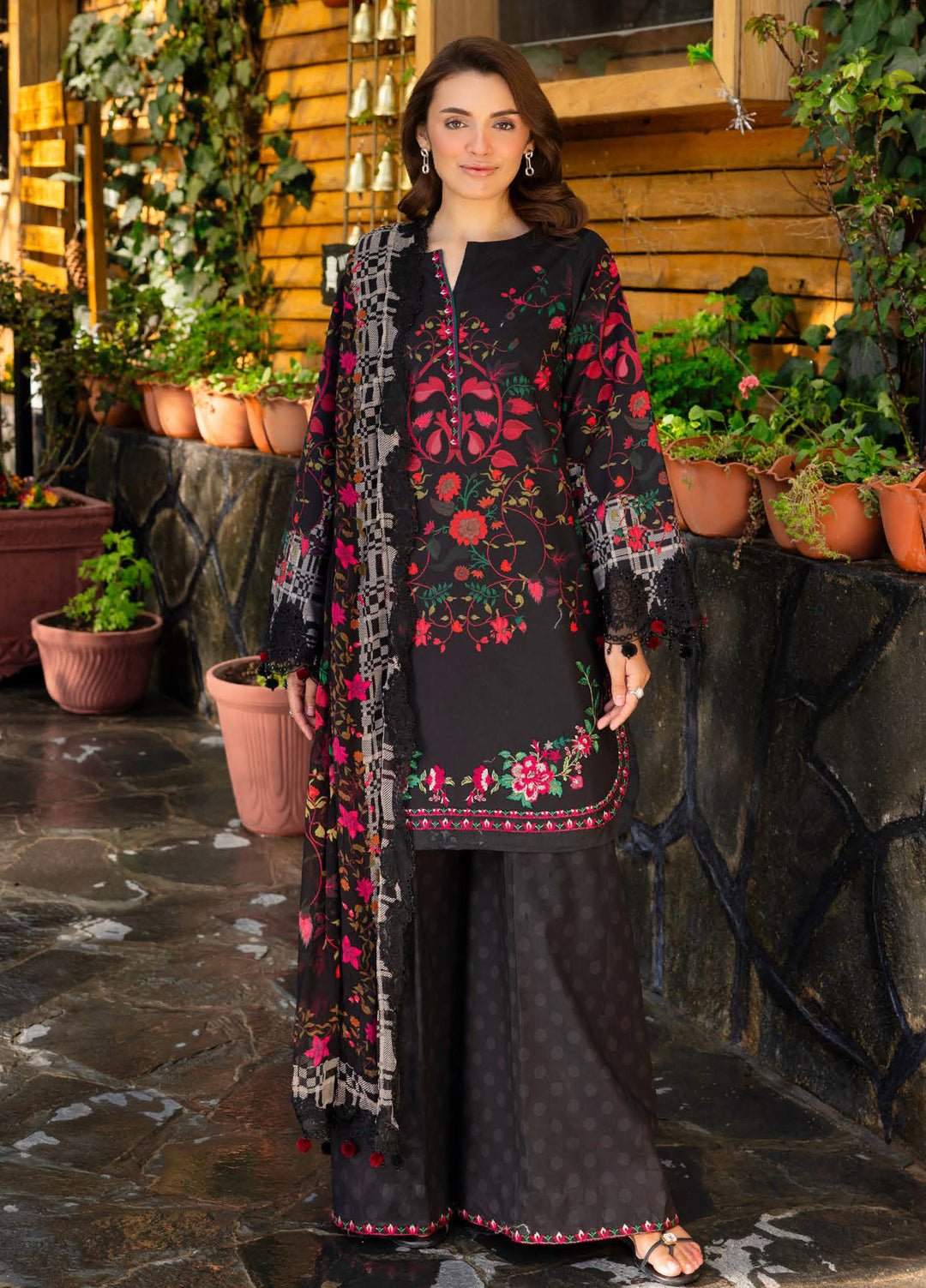 Rang e Bahar by Charizma Unstitched Embroidered Lawn 3 Piece Suit CHR26ULR CRB6-11 - Summer Collection