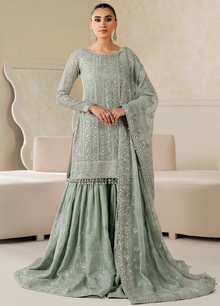 Chantelle by Baroque Unstitched Chiffon Embroidered Suits 3 Piece BQ25FC UF-4160 - Festive Collection