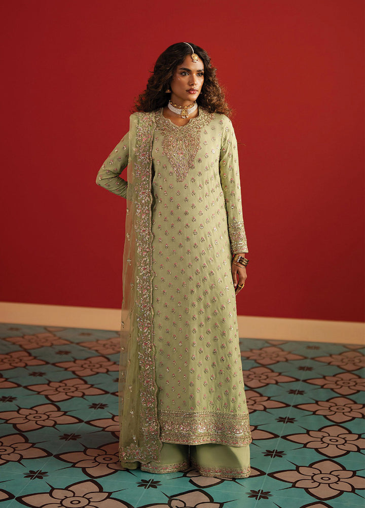 Divani by Afrozeh Unstitched Raw Silk Embroidered 3 Piece Suits AF25DS AS-25-05 Shahwar - Festive Collection