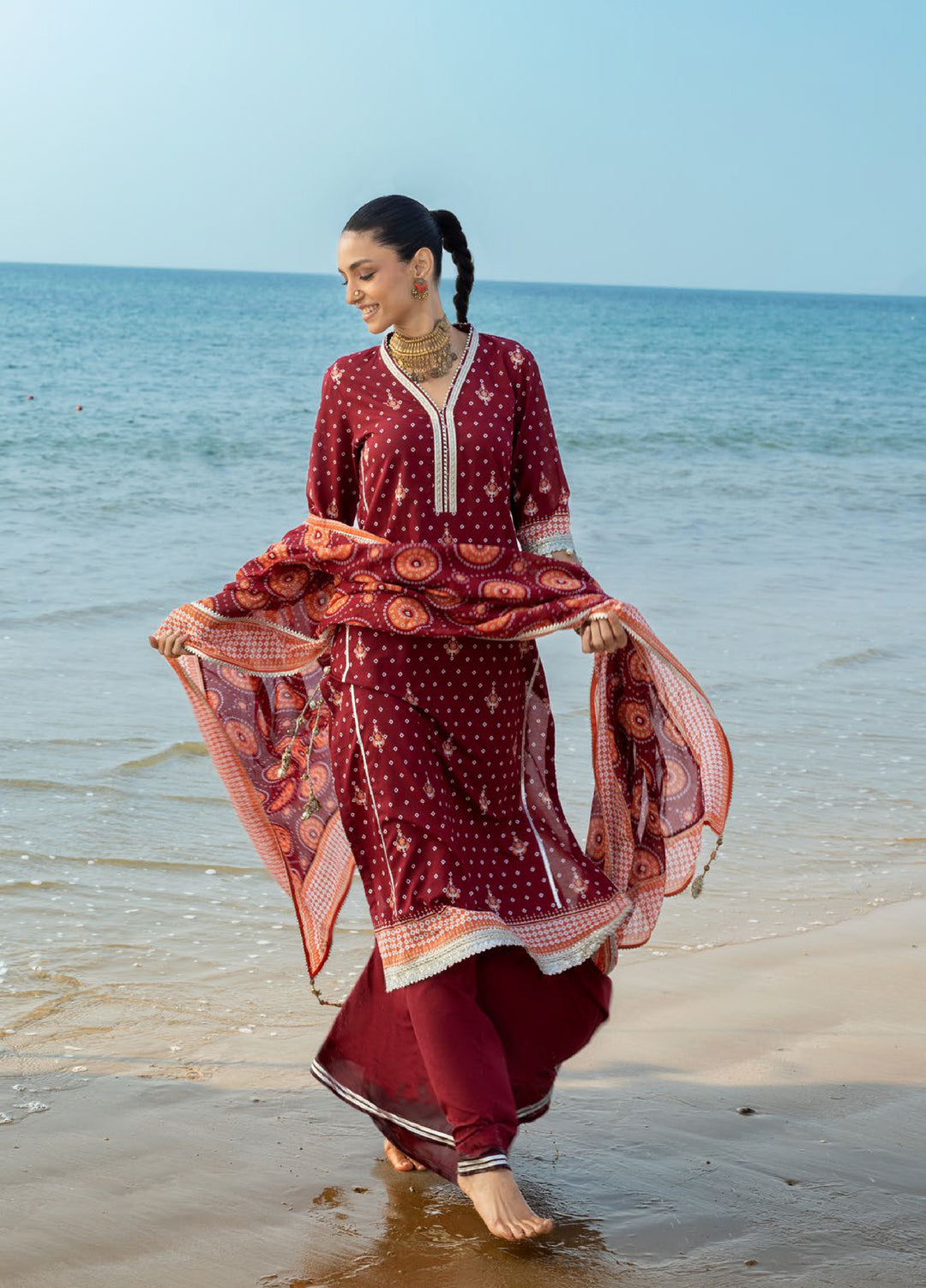 The Chunri by Gul Ahmed Unstitched Printed Lawn 3 Piece Suit GA26UTCL CL-62168 B - Summer Collection