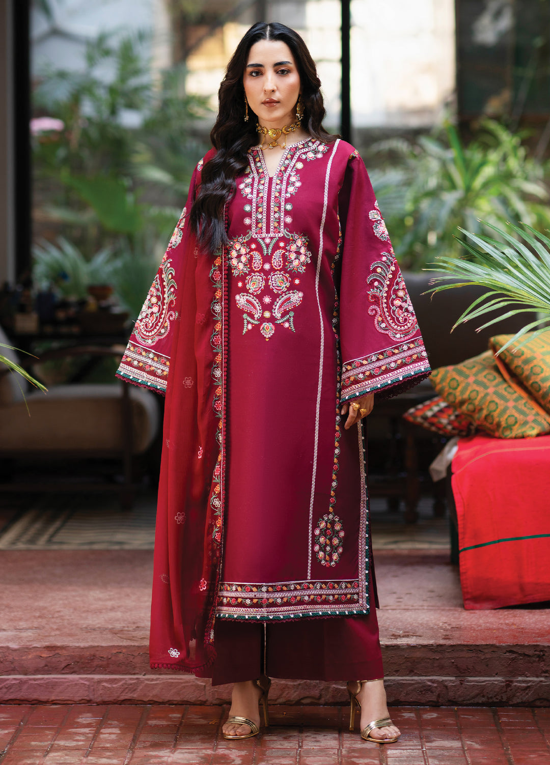 Satrangi by Mahnur Unstitched Embroidered Lawn 3 Piece Suit MN26ULS S-06 - Summer Collection
