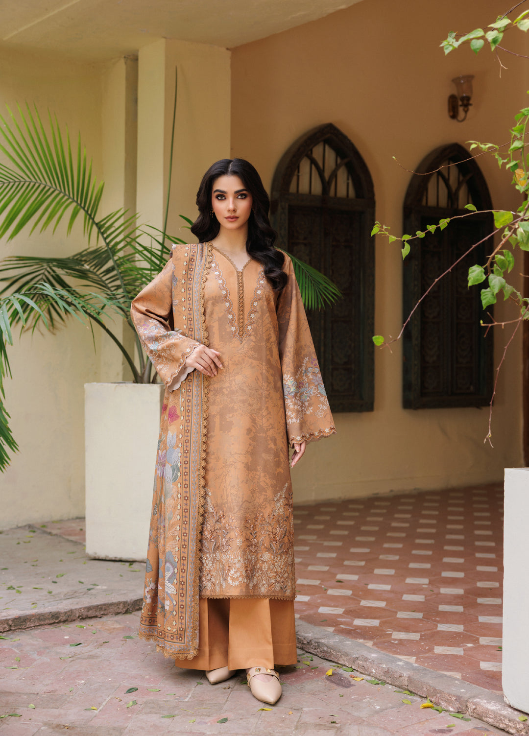 Zync by Florent Whispers Unstitched Embroidered Modal 3 Piece FL25WW FL-1B - Winter Collection