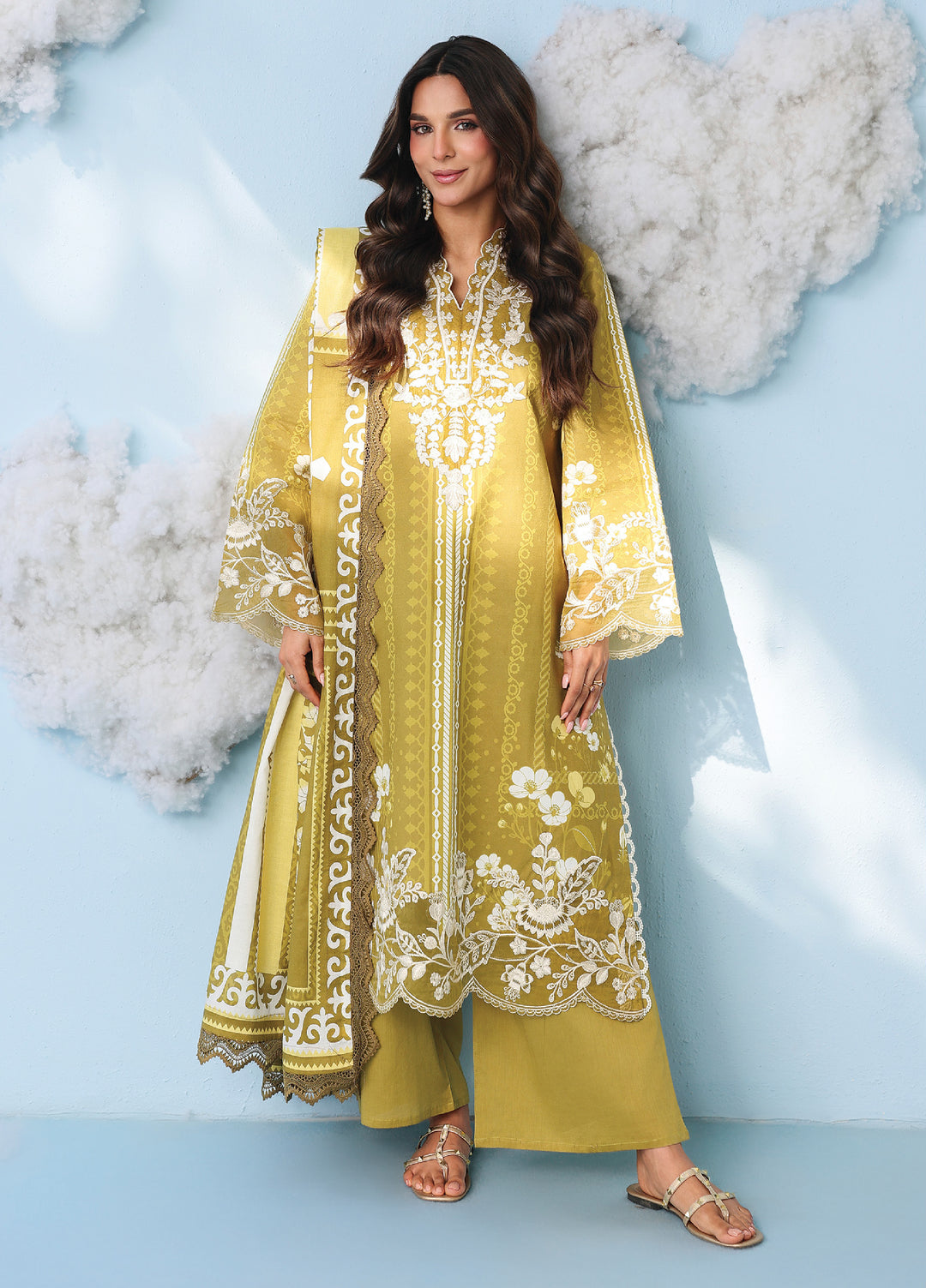 Anaya by Mahnur Unstitched Embroidered Lawn 3 Piece Suit MN26UALV AN2-17 - Festive Collection