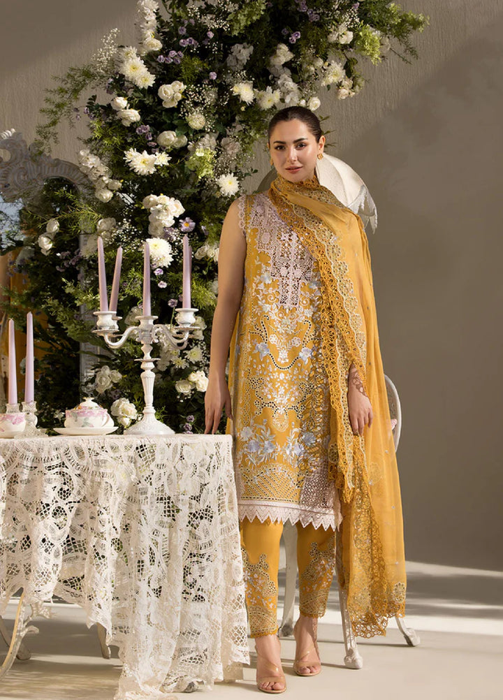 Sobia Nazir Embroidered Lawn Suit Unstitched 3 Piece SN25LL D-6B - Summer Collection