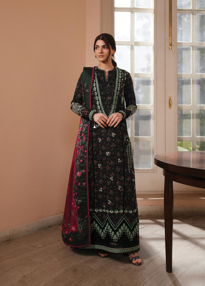 Florette by Afrozeh Unstitched Embroidered Lawn 3 Piece Suit AF26UFL D-05 FAYE - Festive Collection