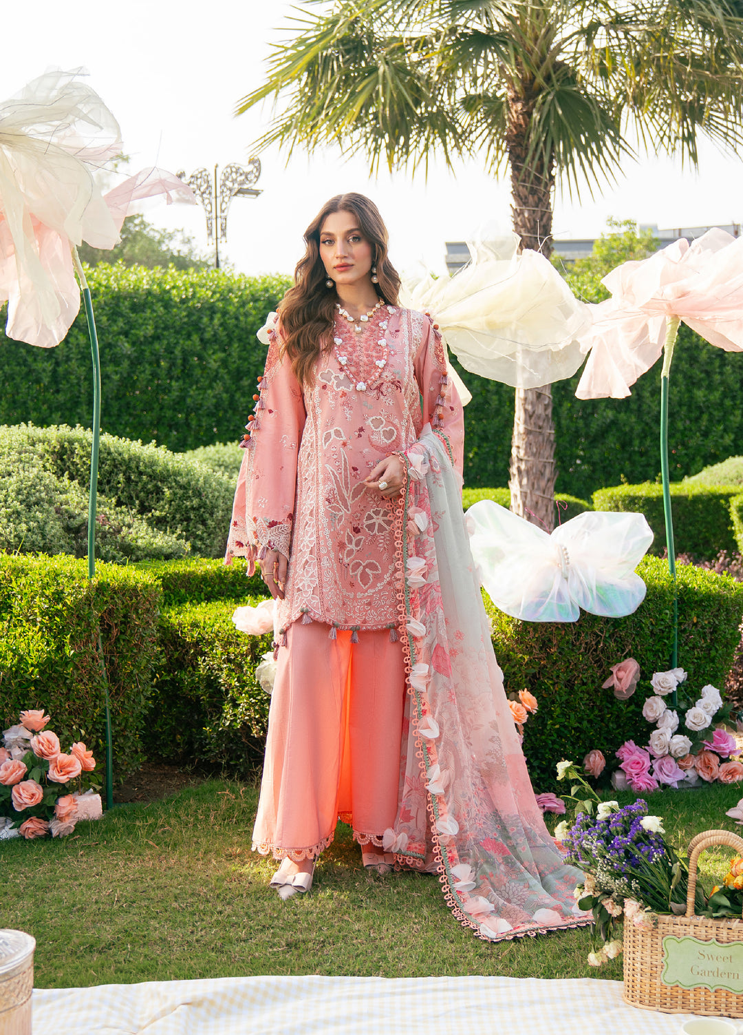 Feerie by Sundas Ahad Unstitched Embroidered Lawn 3 Piece Suit SNA26ULF Roswyn ELL-06 - Eid Collection