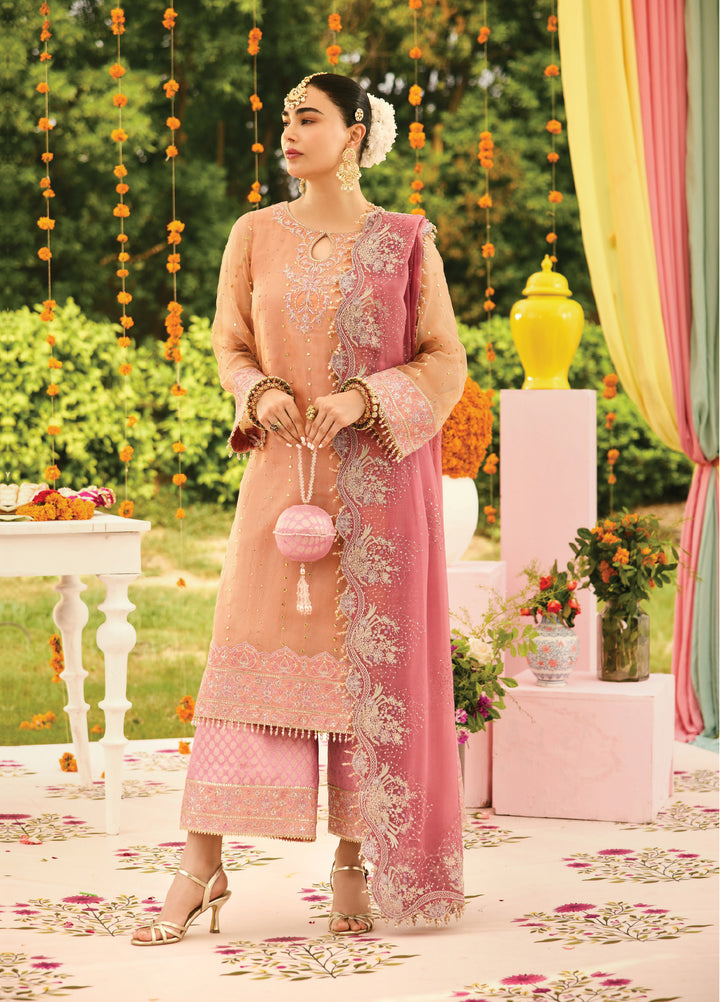 Shehnai by Alizeh Fashion Unstitched Embroidered Zari Net Suits 3 Piece AFB25SF Sitara - Festive Collection