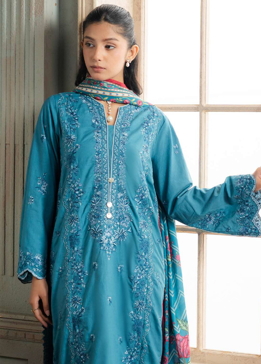Zellbury Unstitched Embroidered Jacquard 3 Piece Suit ZB26UVIII WUS26E30588 - Casual Collection